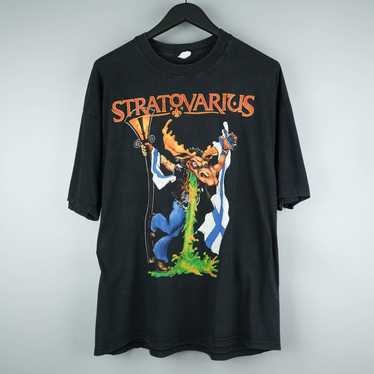Band Tees × Rock T Shirt × Vintage 1998 Stratovar… - image 1