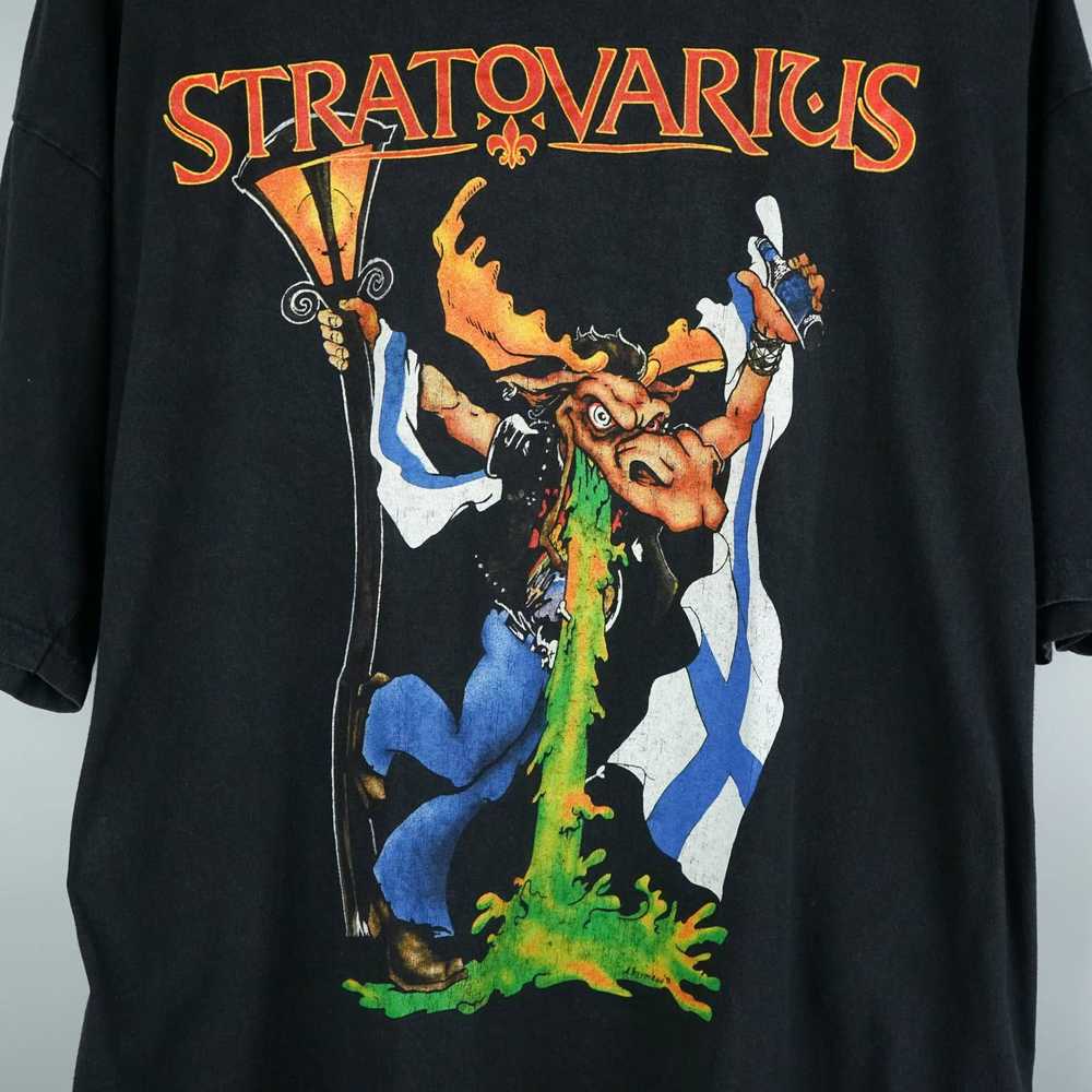 Band Tees × Rock T Shirt × Vintage 1998 Stratovar… - image 2