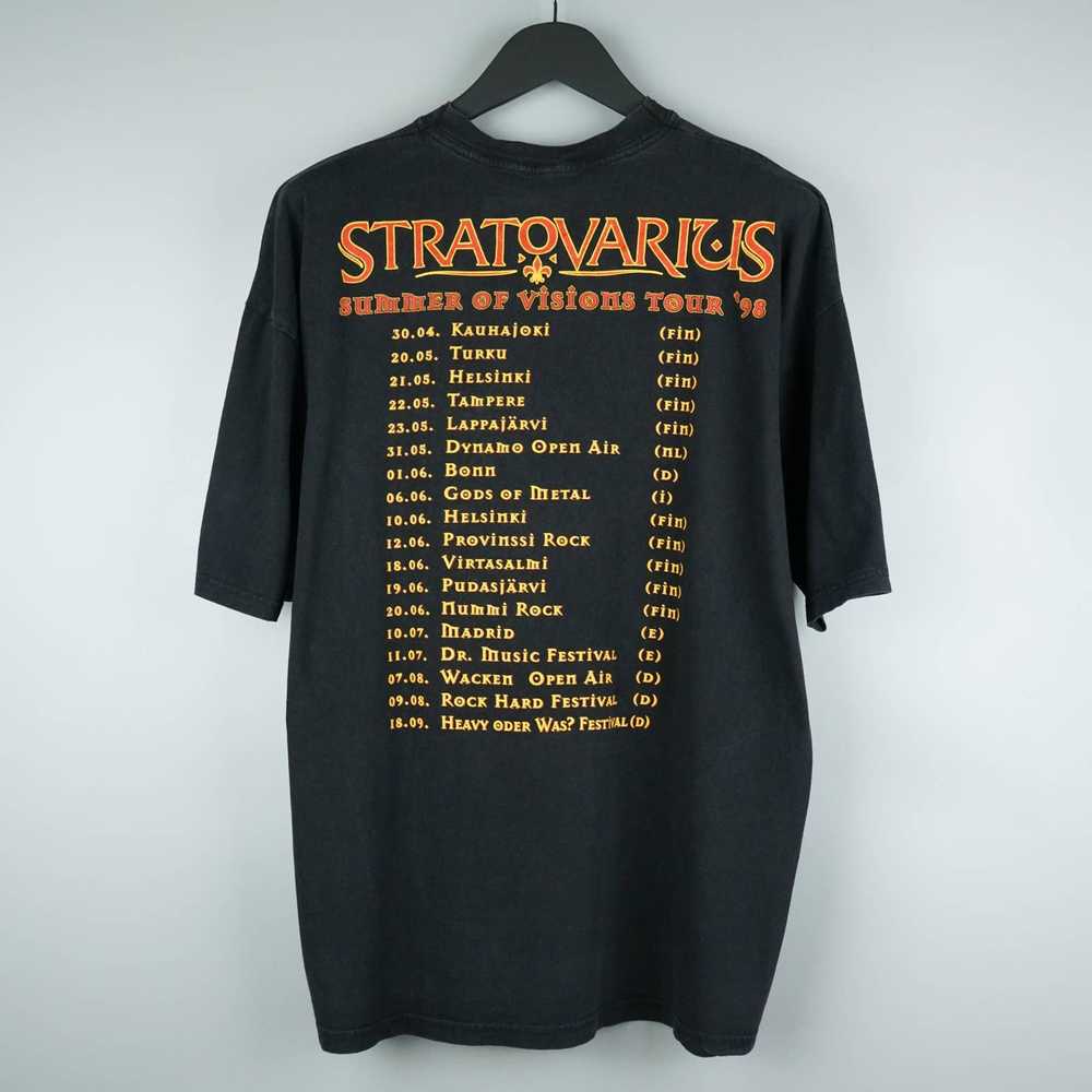 Band Tees × Rock T Shirt × Vintage 1998 Stratovar… - image 6
