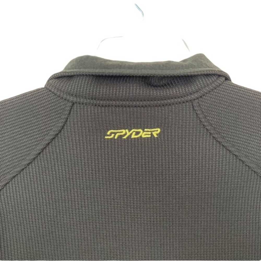 Spyder Spyder Green Ribbed Half Zip Sweater Sz S - image 5