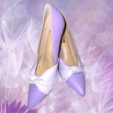 New York & company brie heel lavender shoes! New