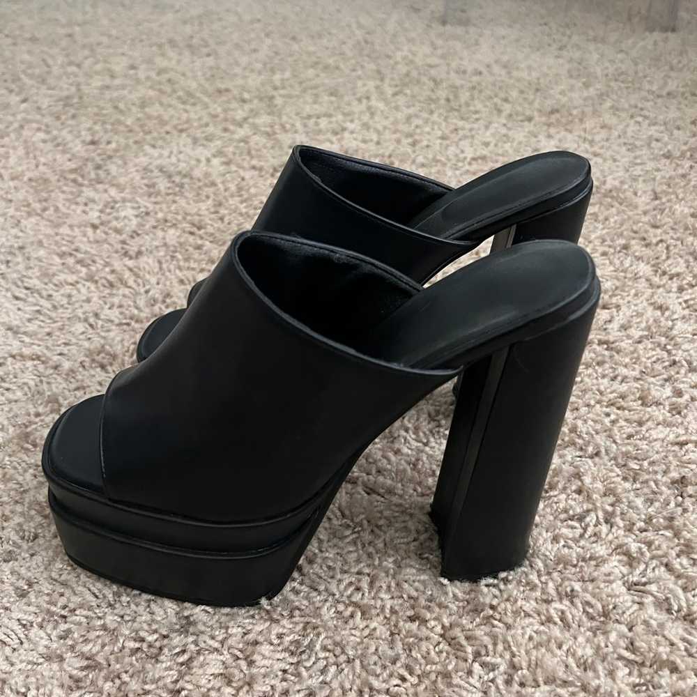 Black Platform Heels - image 3