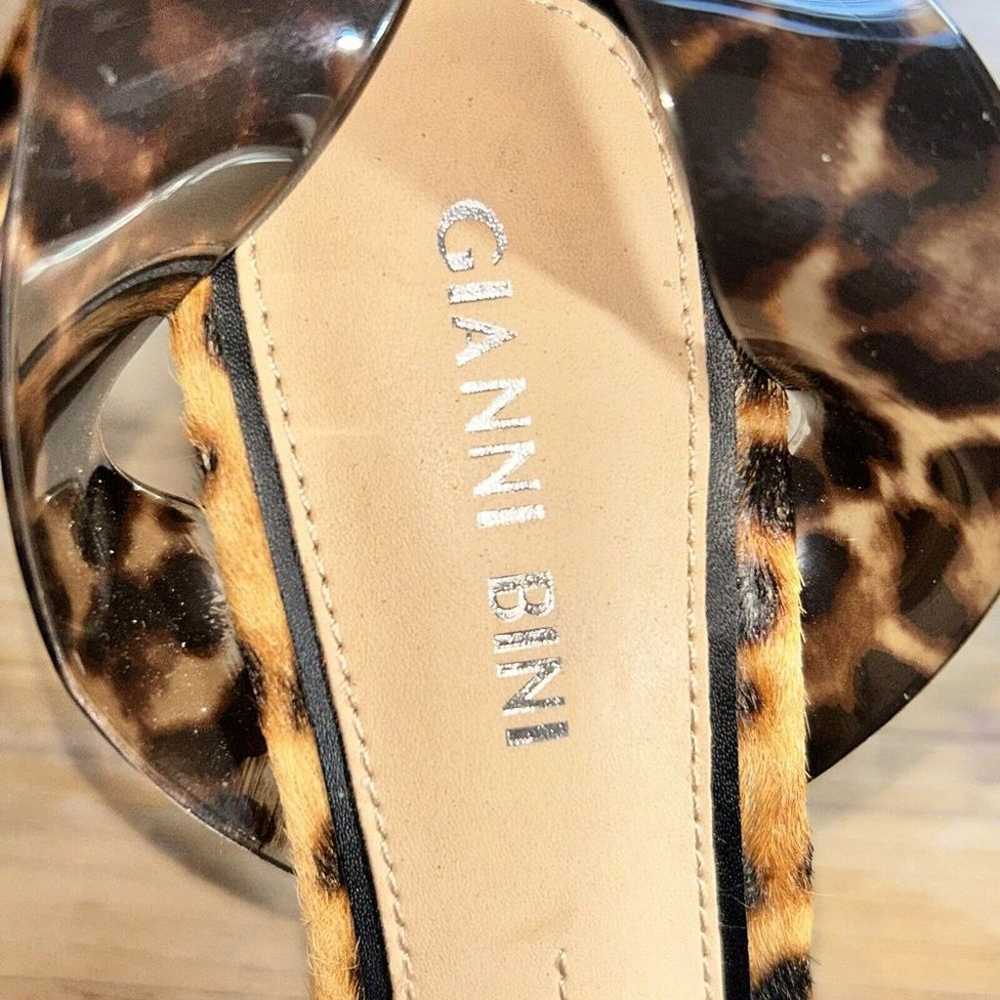 Gianni Bini Martiinne Clear Leopard Strappy Stile… - image 5