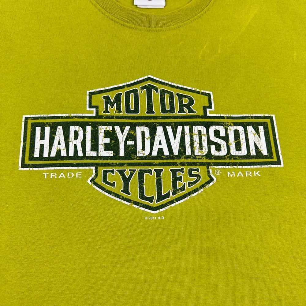 Harley Davidson Harley Davidson Shirt Green Motor… - image 3