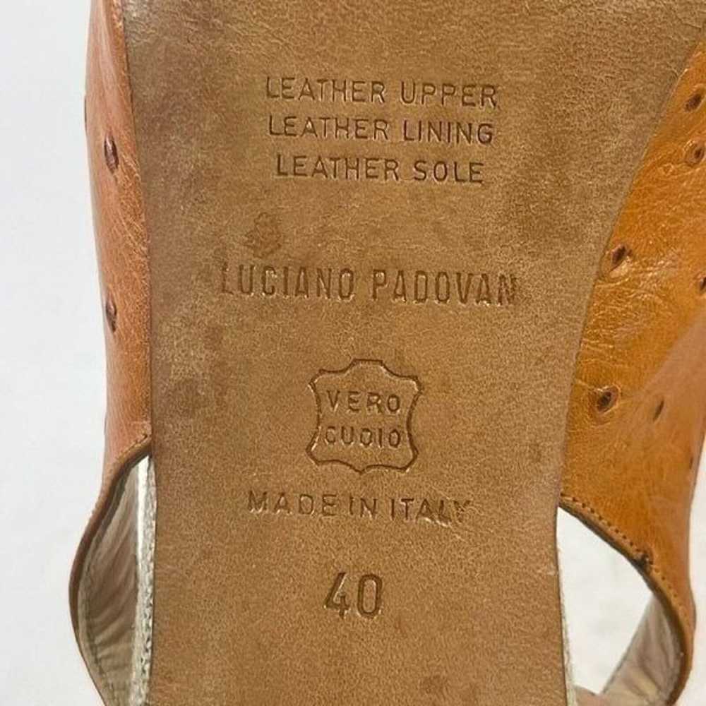 Luciano Padovan Women's Peep Toe Slingback US 9.5… - image 10