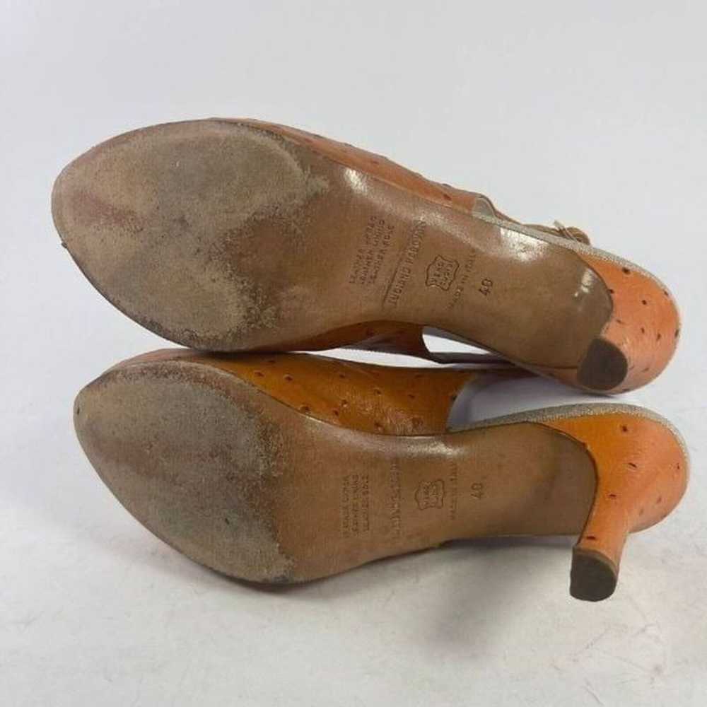 Luciano Padovan Women's Peep Toe Slingback US 9.5… - image 7