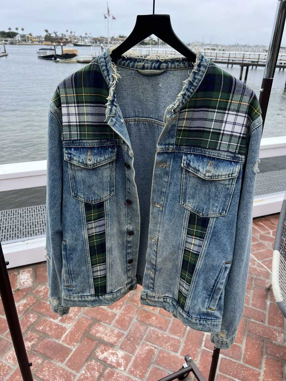 Custom Custom Patchwork Denim Jacket - image 1