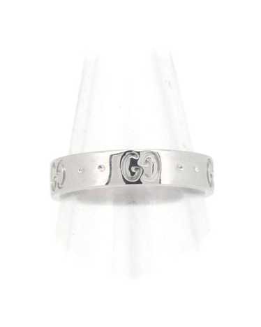 Gucci 18K Silver GG Icon Ring in Excellent Condit… - image 1