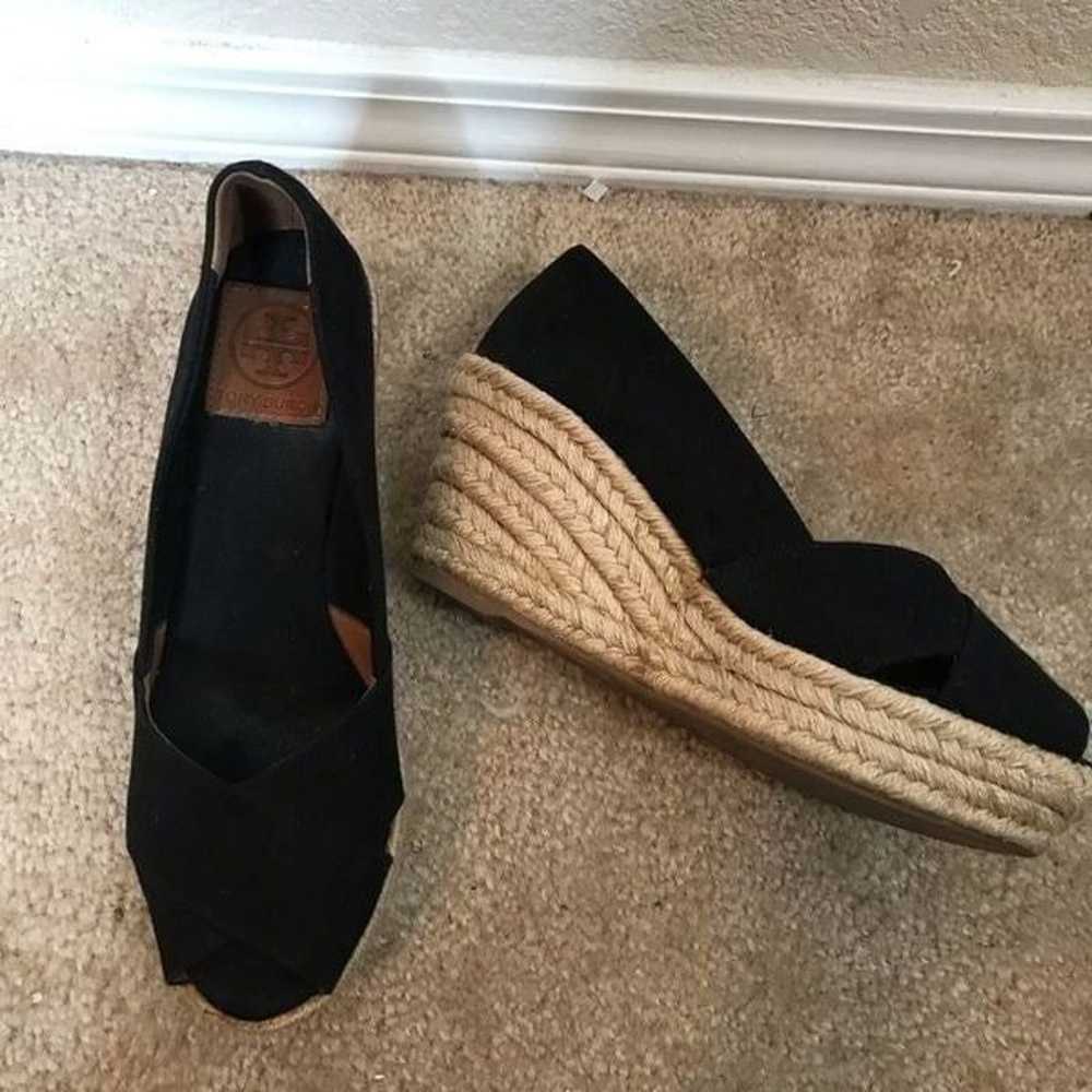 Tory Burch open toe espadrille wedge size 8 - image 1