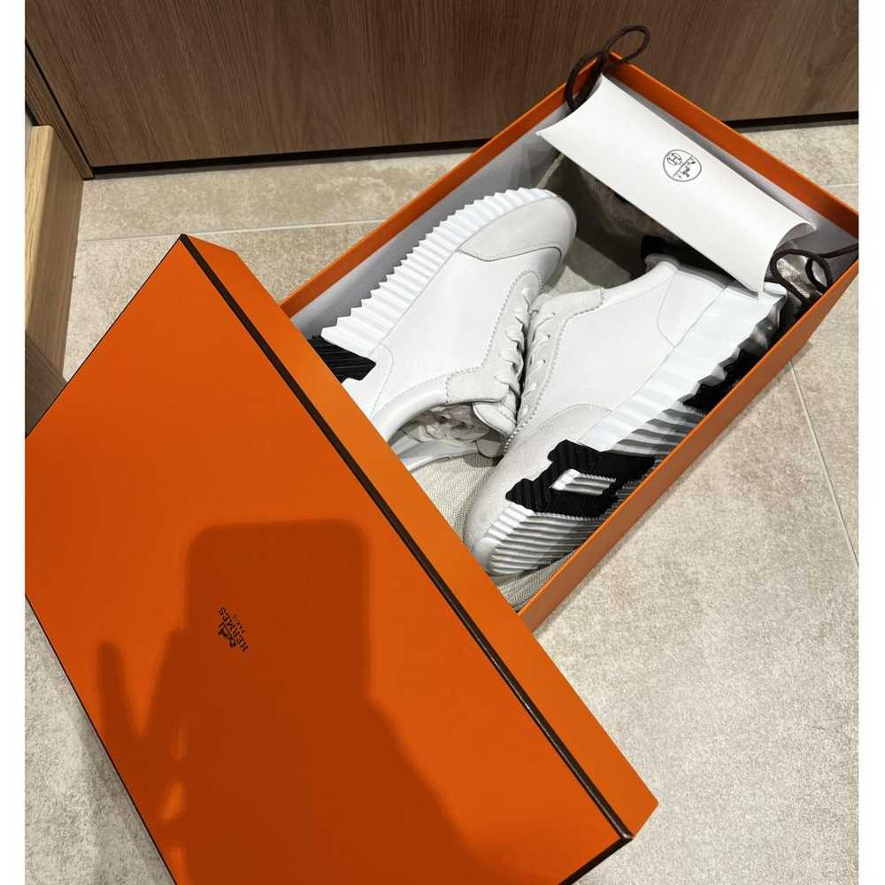 Hermès Bouncing leather trainers - image 8