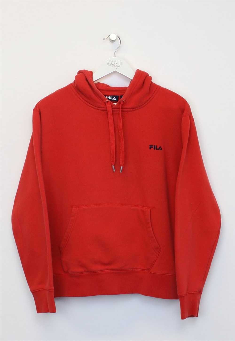 Vintage Fila hoodie in red. Best fits L - image 1