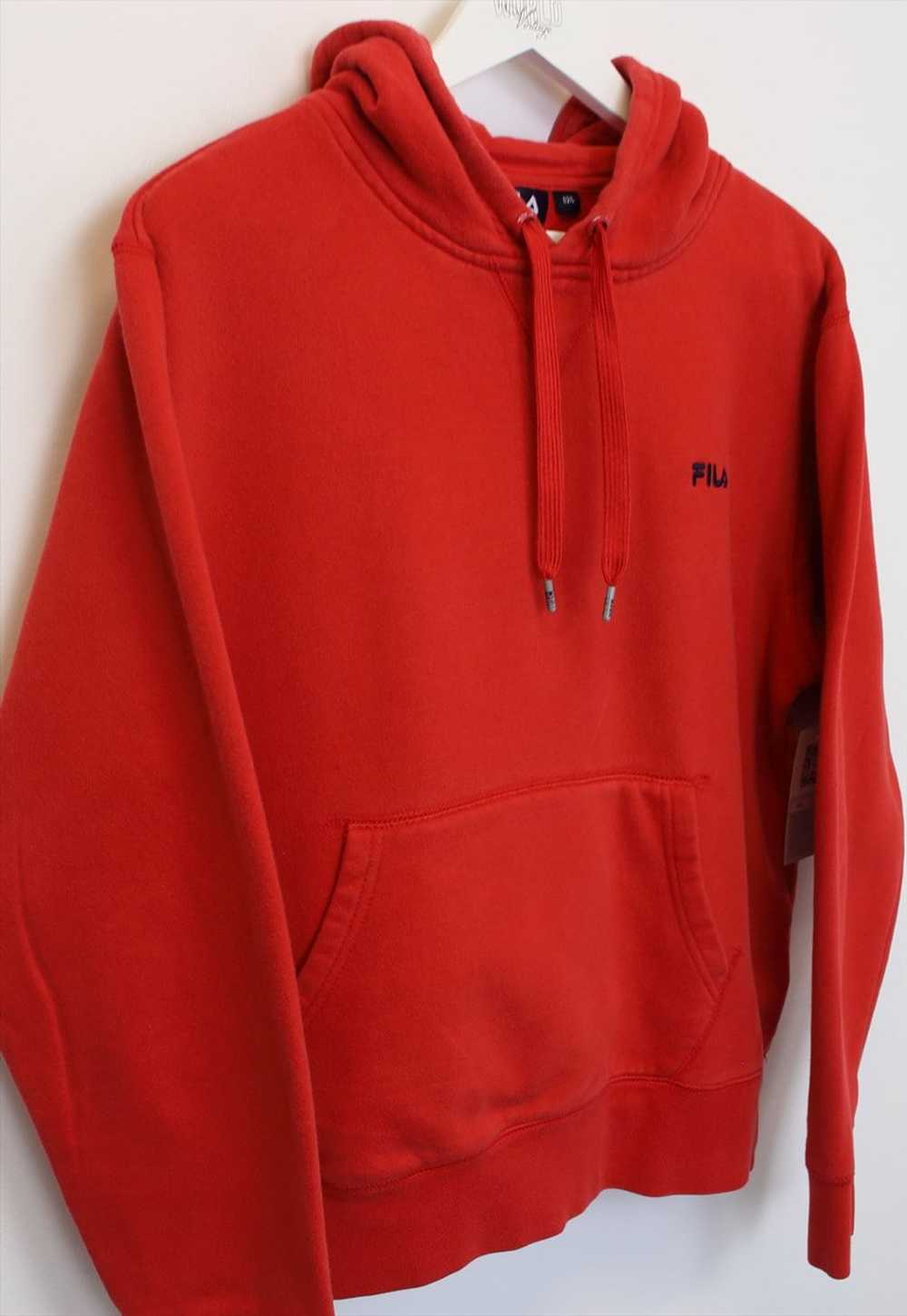 Vintage Fila hoodie in red. Best fits L - image 2