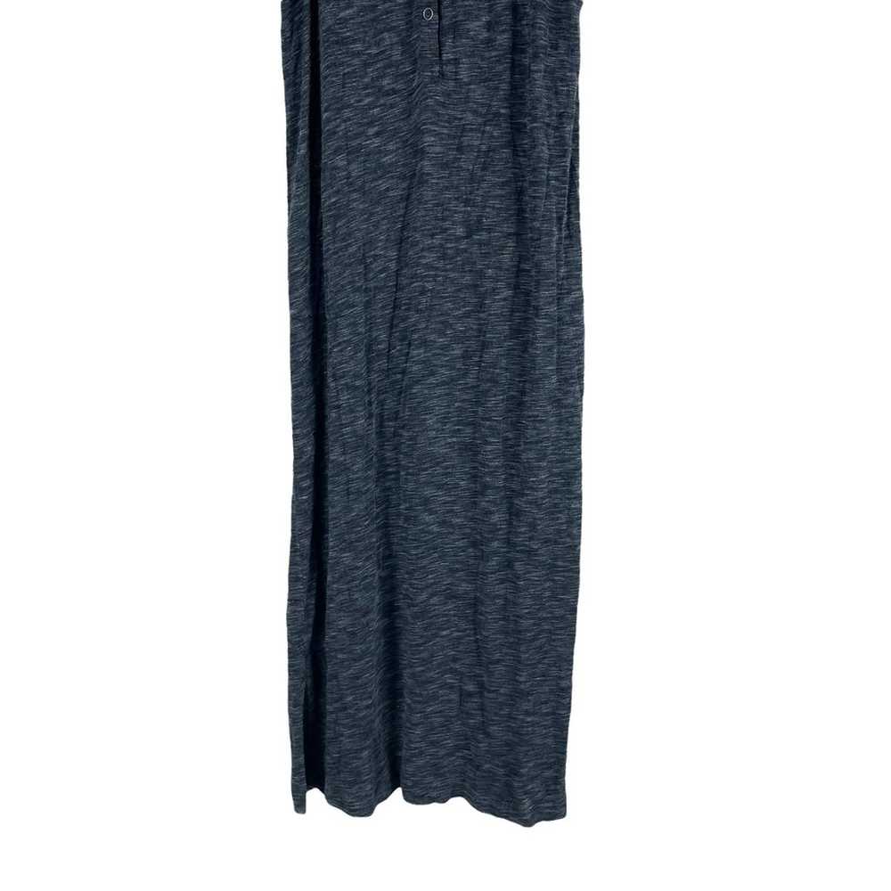 ATM Melange Henley Dress Sleeveless Midnight Stee… - image 6