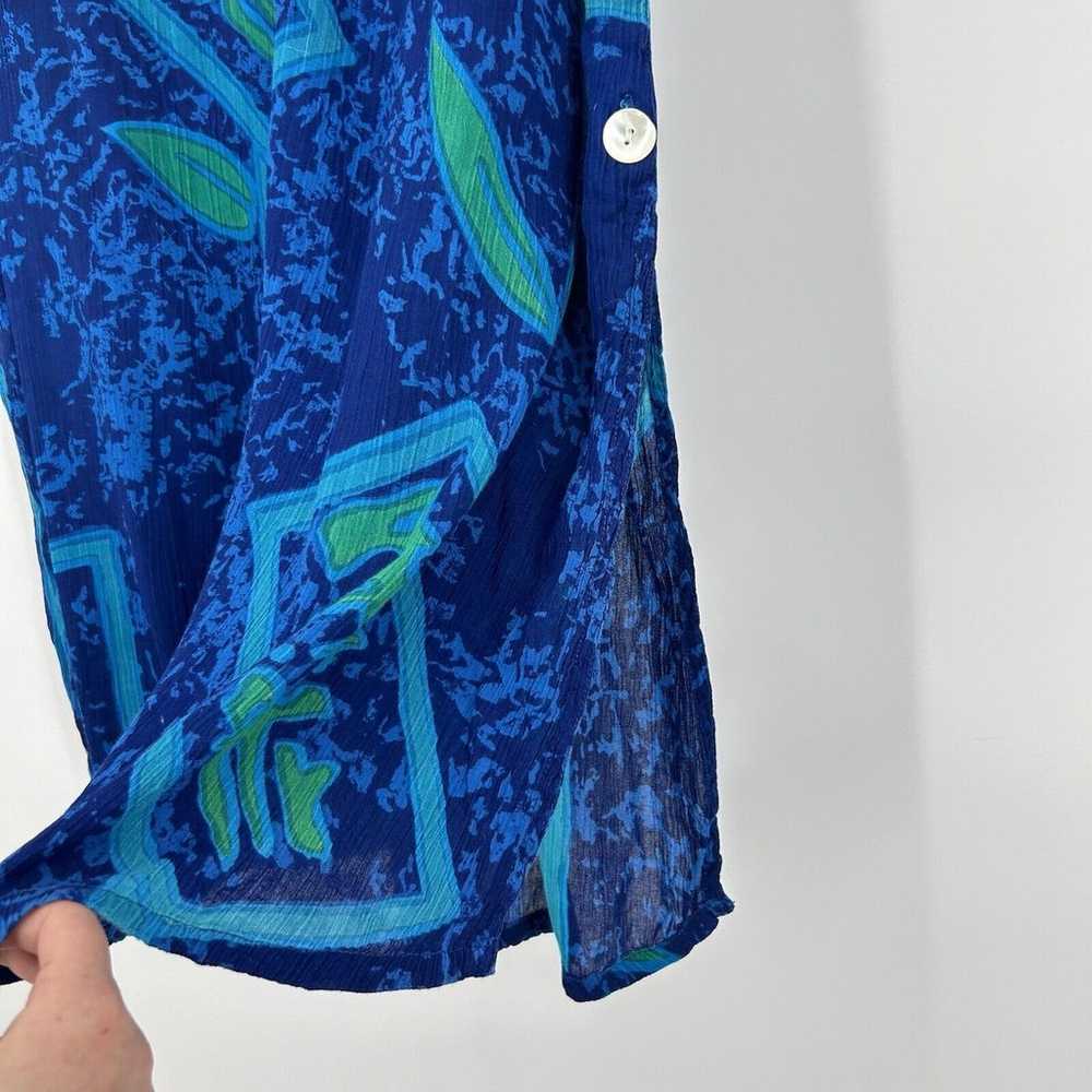 La Cera Gauzy Midi Shift Dress Boho Art To Wear B… - image 4
