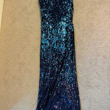 Blue sparkly dress