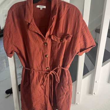 Madewell Romper Short Sleeve Size Small