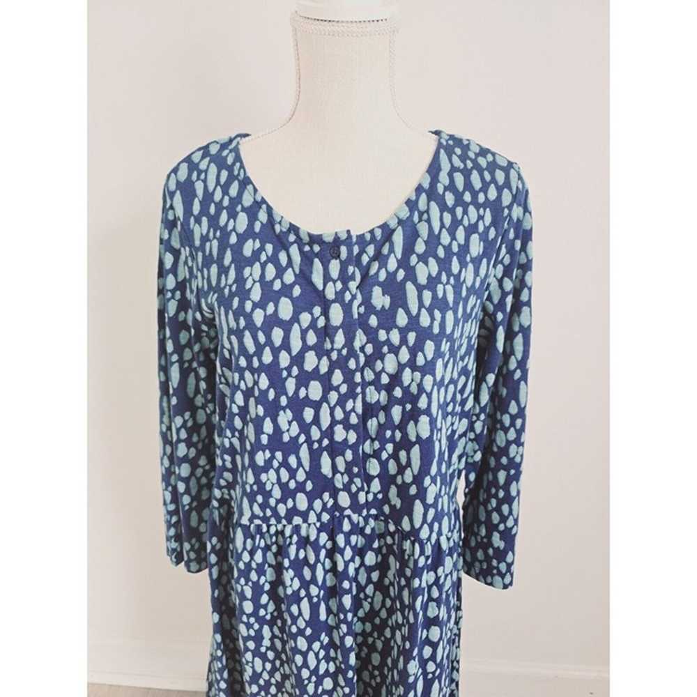 Fat Face Indigo Blue Nina Animal Print Long Sleev… - image 2