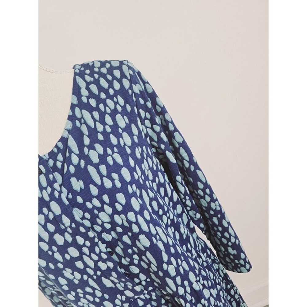 Fat Face Indigo Blue Nina Animal Print Long Sleev… - image 3