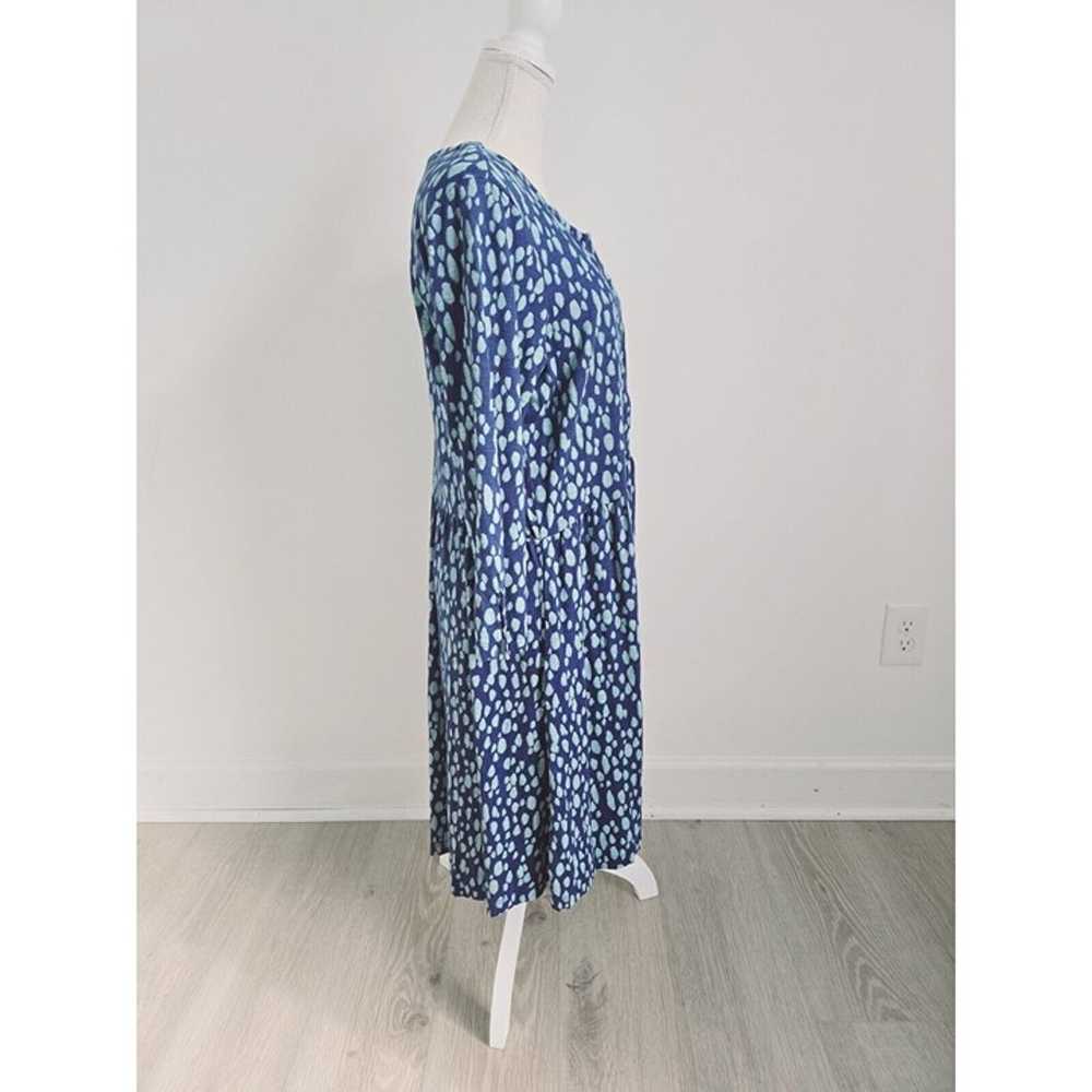 Fat Face Indigo Blue Nina Animal Print Long Sleev… - image 5