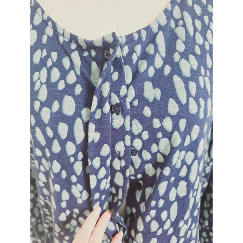 Fat Face Indigo Blue Nina Animal Print Long Sleev… - image 7