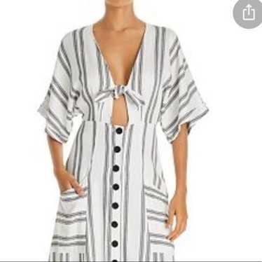 Dolce Vita Anthropologie striped linen dress size 