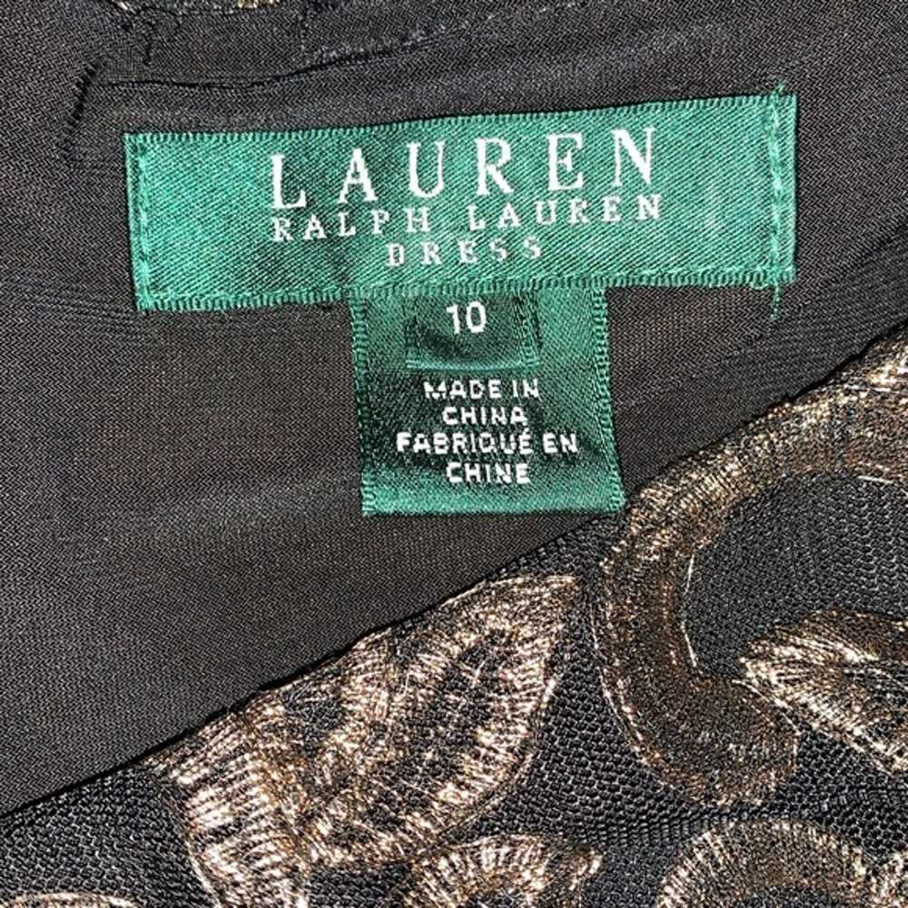 Lauren Ralph Lauren Metallic Embroidered Cap Slee… - image 7