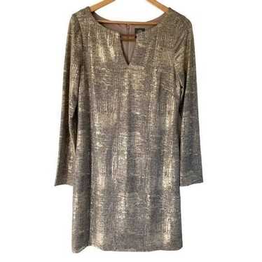 Vince Camuto Metallic Gold Cocktail Dress
