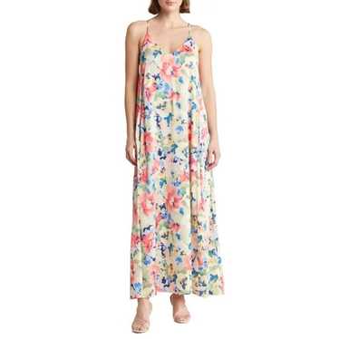 Tahari Floral Trapeze Maxi Dress 
/ Size Large