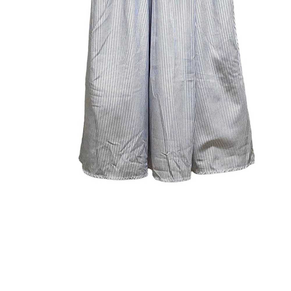 ModCloth Fit & Flare V Neck Dress Blue Size L Coa… - image 6