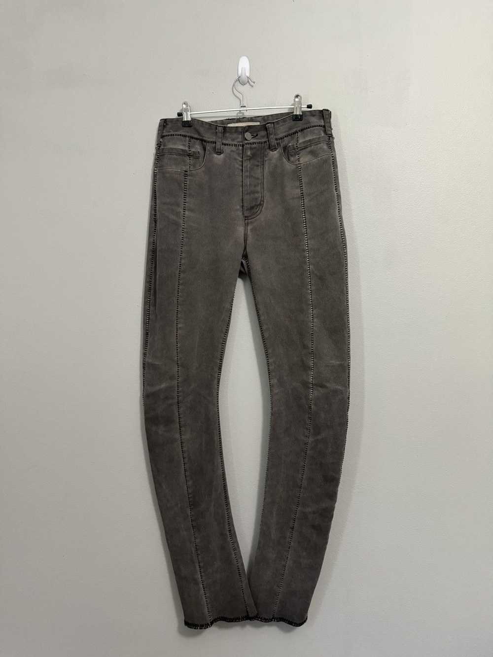 Marcel Everette Overlock J Cut Denim Pants - image 1