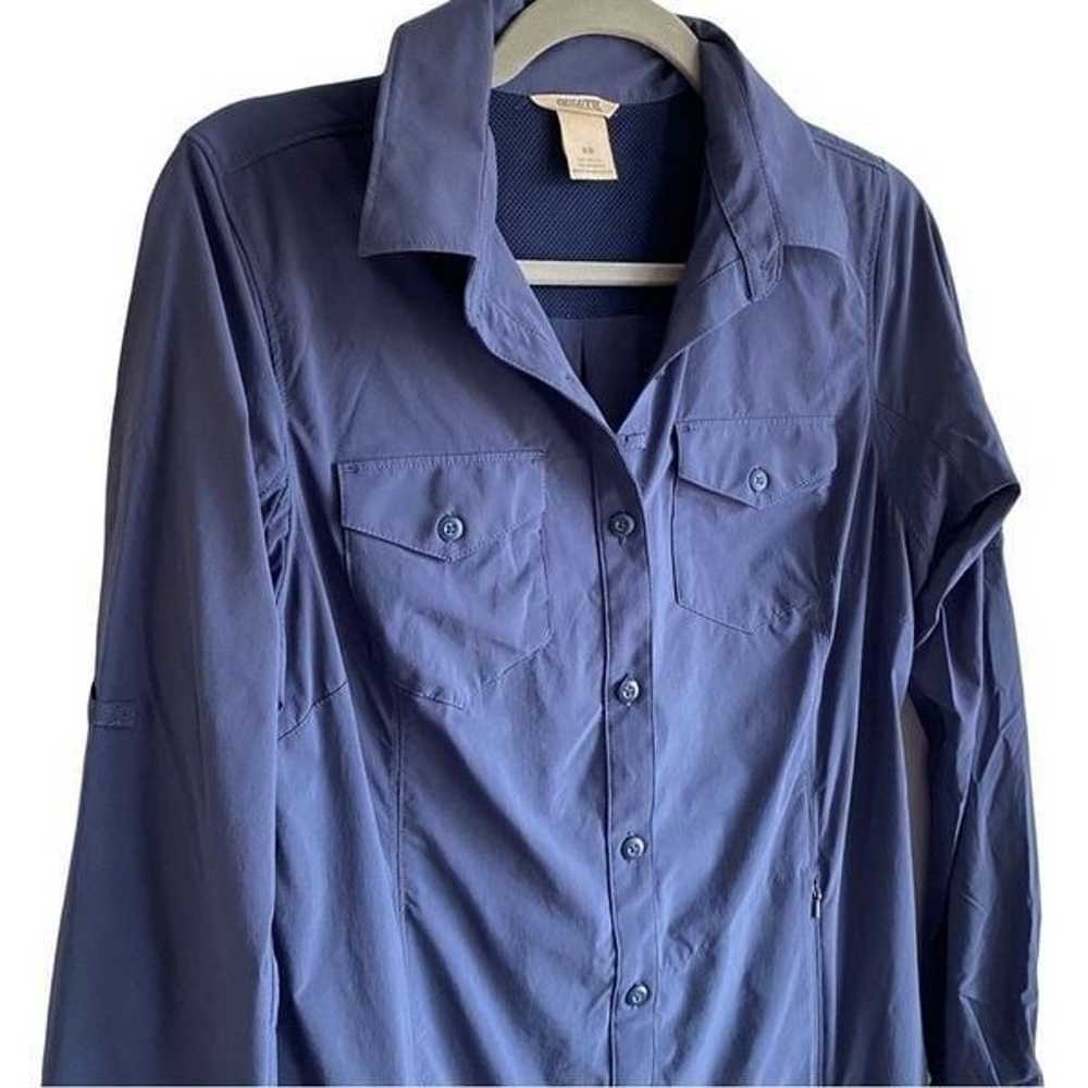 Duluth Trading Co Water Resistant Blue Button Fro… - image 3