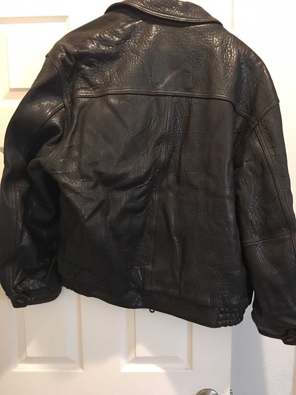 Genuine Leather Robert Comstock leather jacket Ra… - image 3