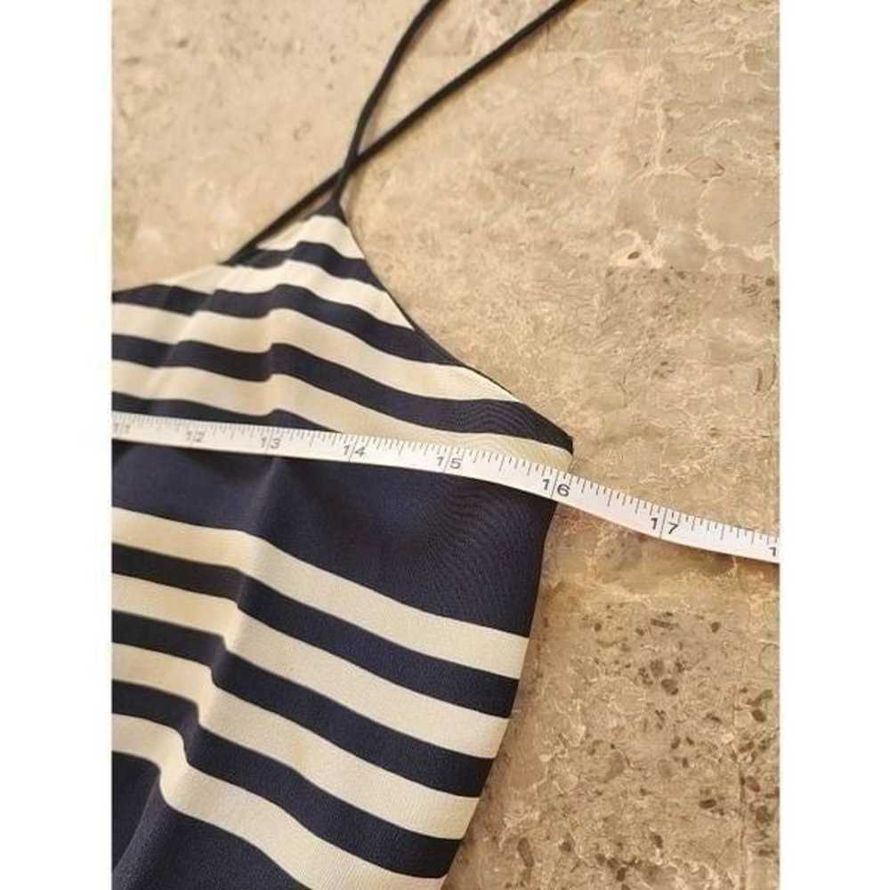 J. Crew silk spaghetti strap mini striped dress s… - image 6