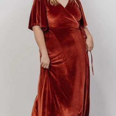 Baltic Born Meghan Velvet Wrap Maxi Dress