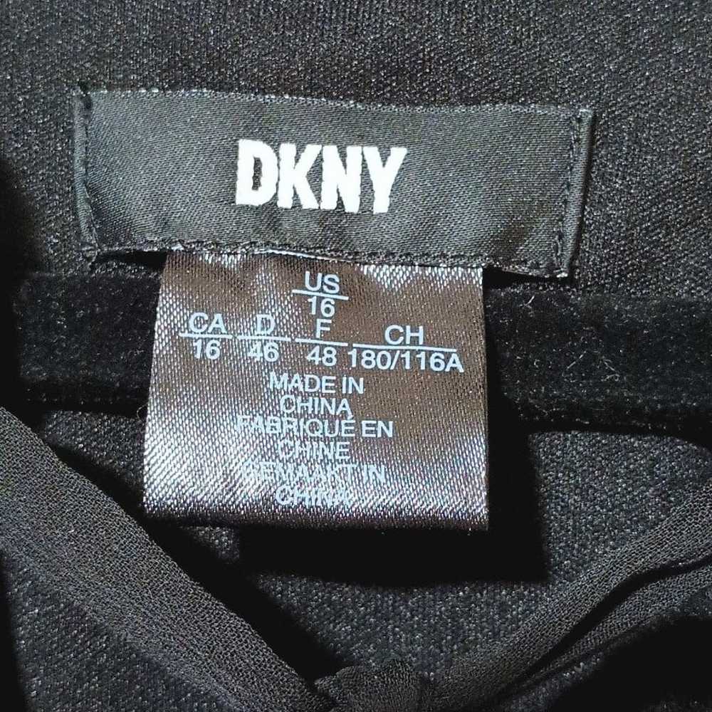 DKNY 16 NWOT BLACK DRESS - image 3