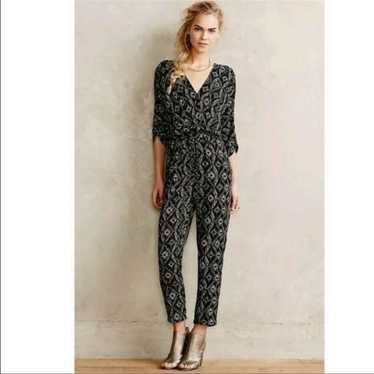 Anthropologie Elevenses Dacey Printed Jumpsuit S