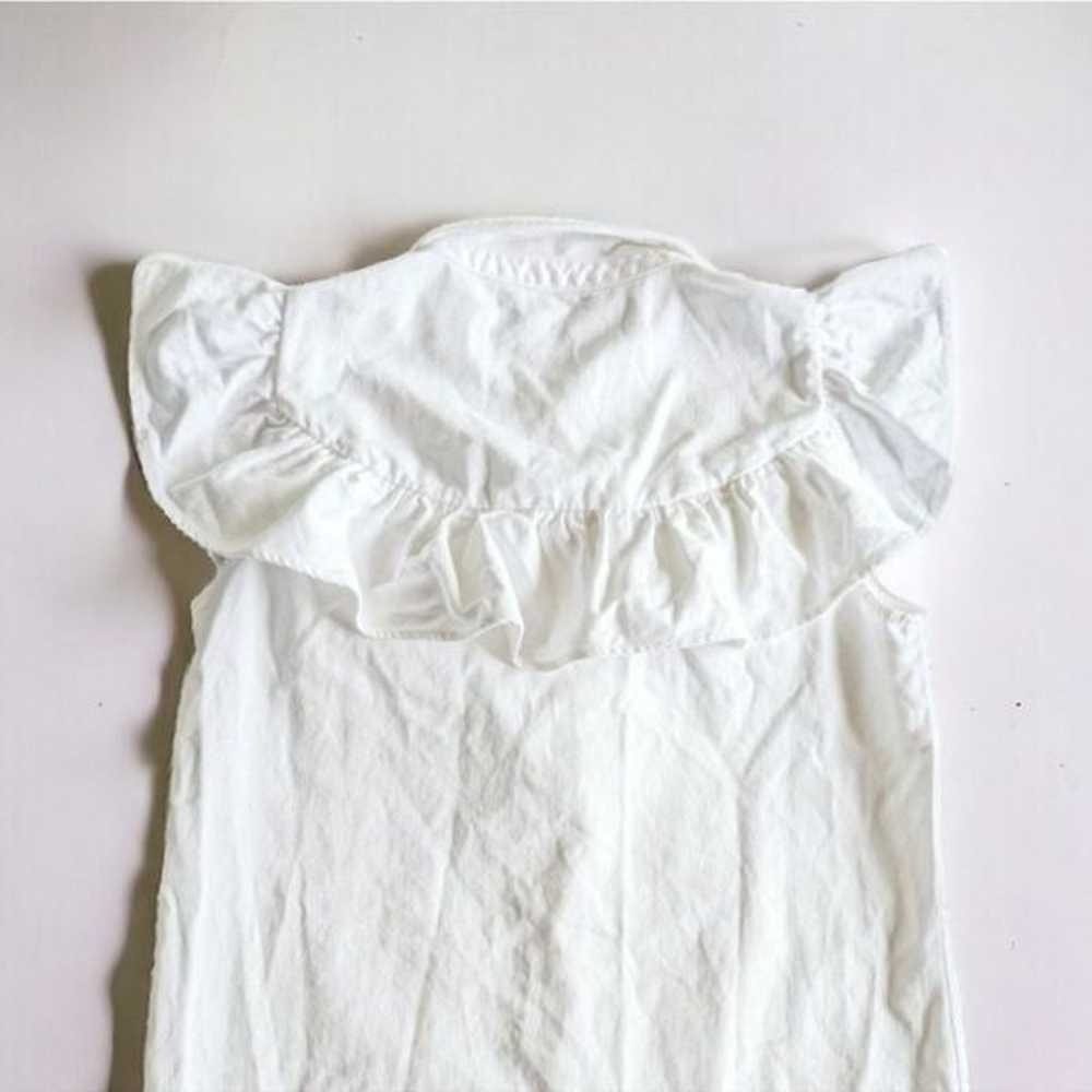ZARA Denim Sleeveless Button Front Western Shirt … - image 8