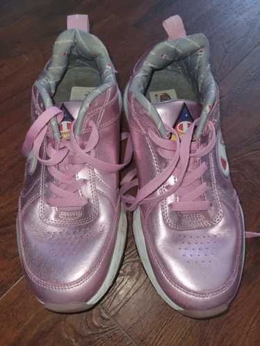 Freedom Rave Wear Metallic pink Champion sneakers