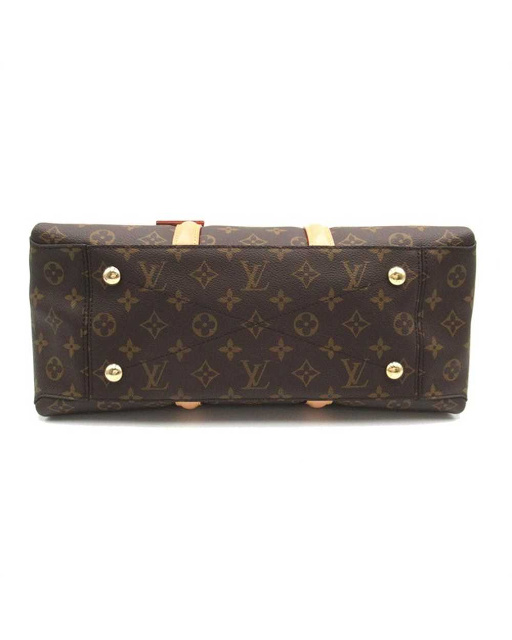 Louis Vuitton Sophisticated Brown Leather Handbag… - image 4