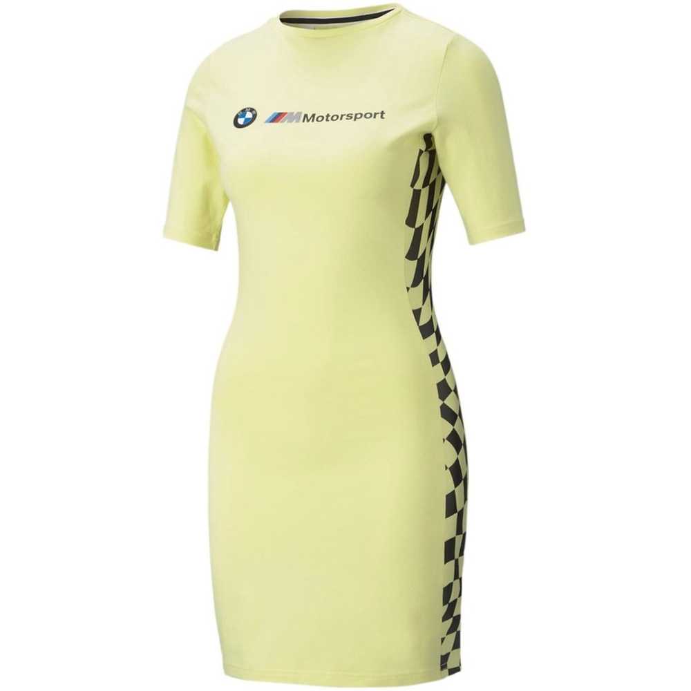 Puma BMW Motorsport Vintage Dress Checkered Knee … - image 1