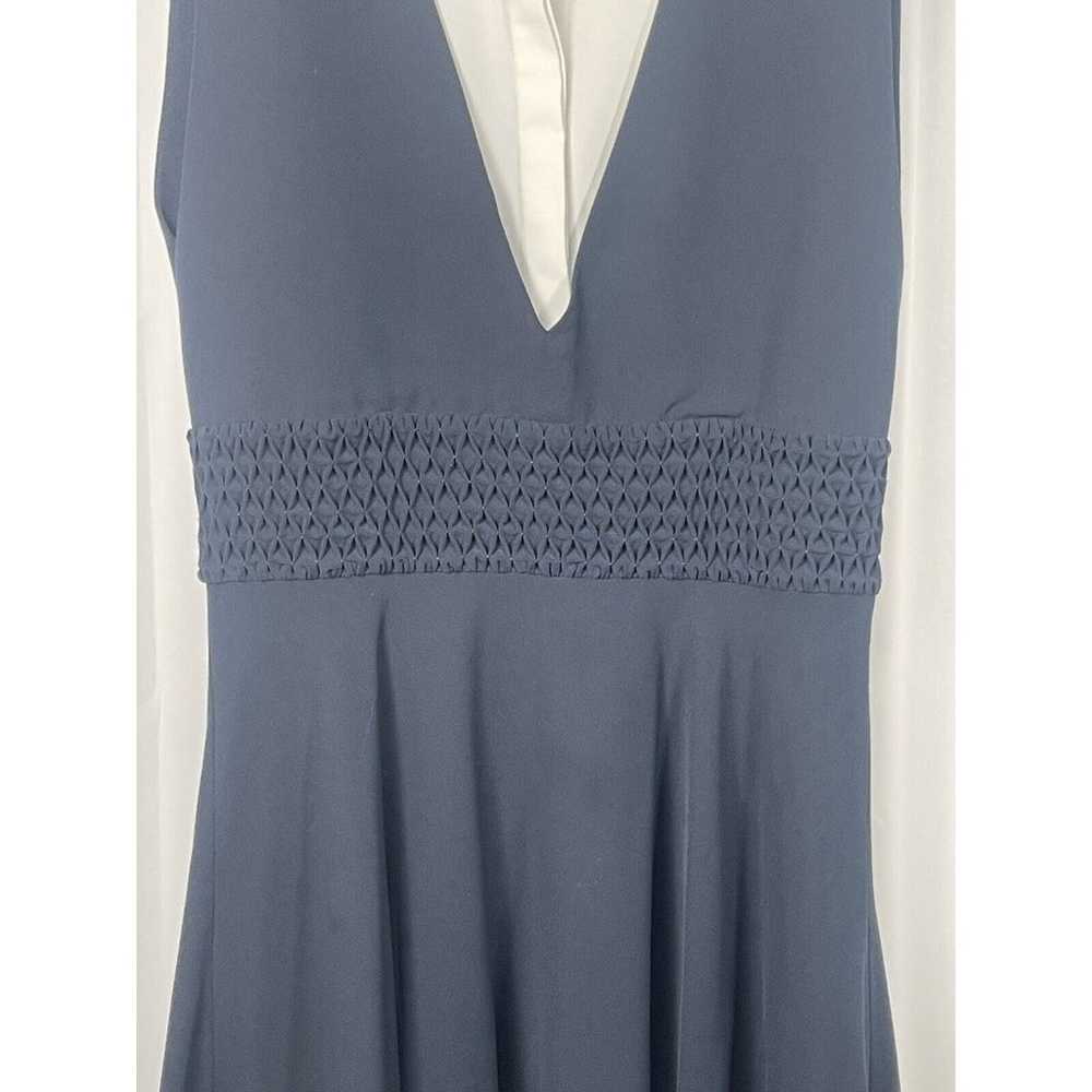The Kooples Navy And White Collared Dress Sz Med - image 4