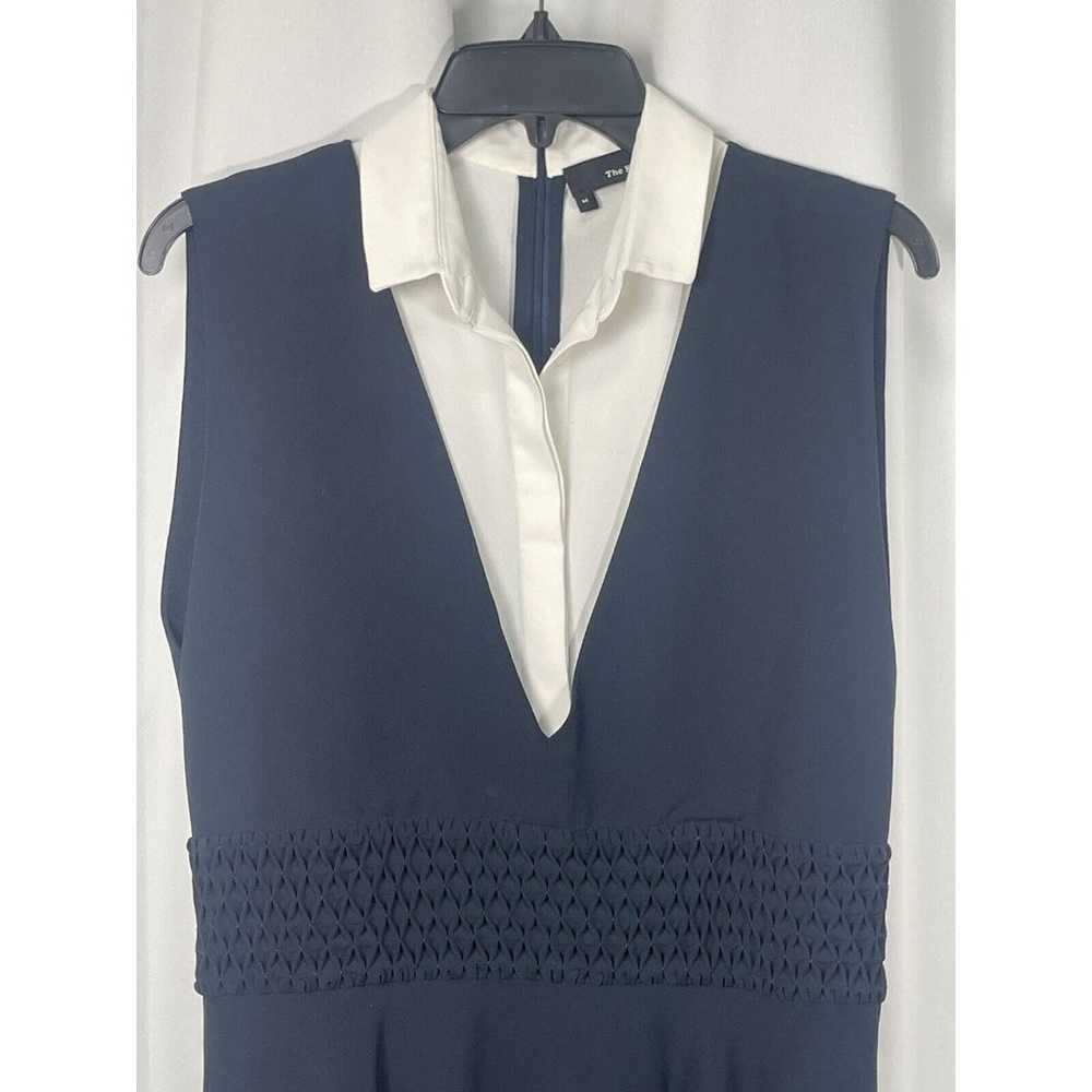 The Kooples Navy And White Collared Dress Sz Med - image 5