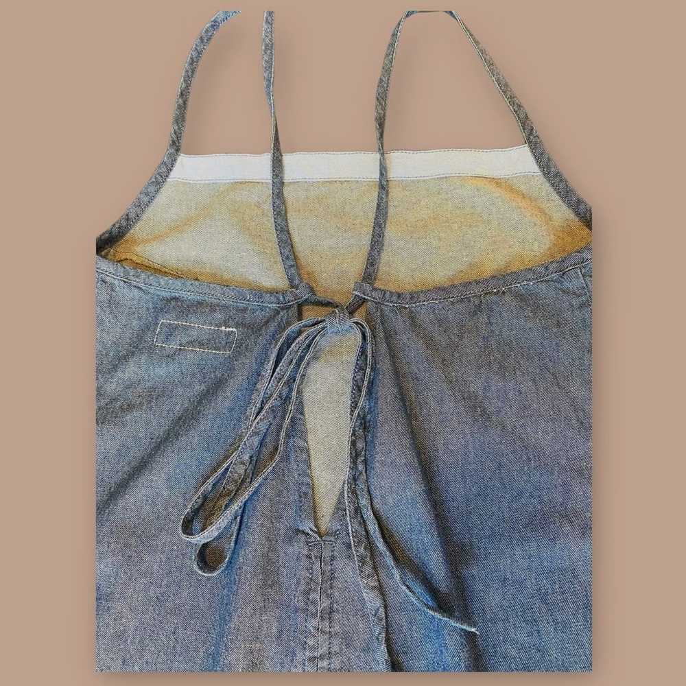 Rag & Bone Sleeveless Denim Tie Back Cotton Dress… - image 3