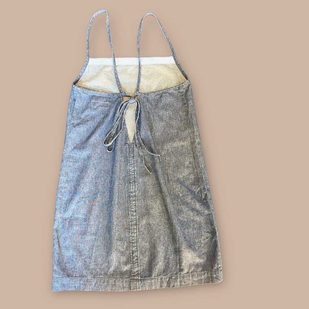Rag & Bone Sleeveless Denim Tie Back Cotton Dress… - image 4