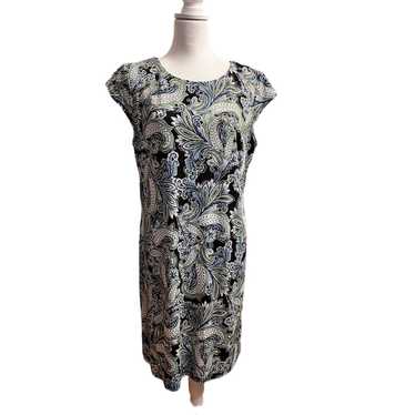 Claiborne Liz Claiborne dress cap sleeves multico… - image 1