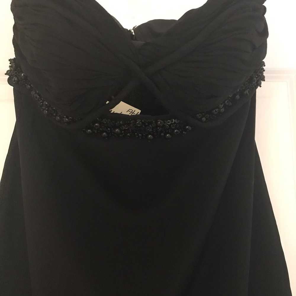 Marchesa Notte Black Silk Gown with blac - image 3
