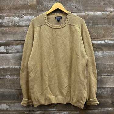 Lands End Vintage 1990s Baggy Earth Tone Tan Swea… - image 1