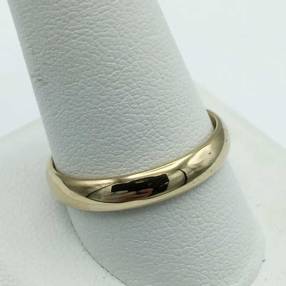 10K 4mm Gold Band - image 2