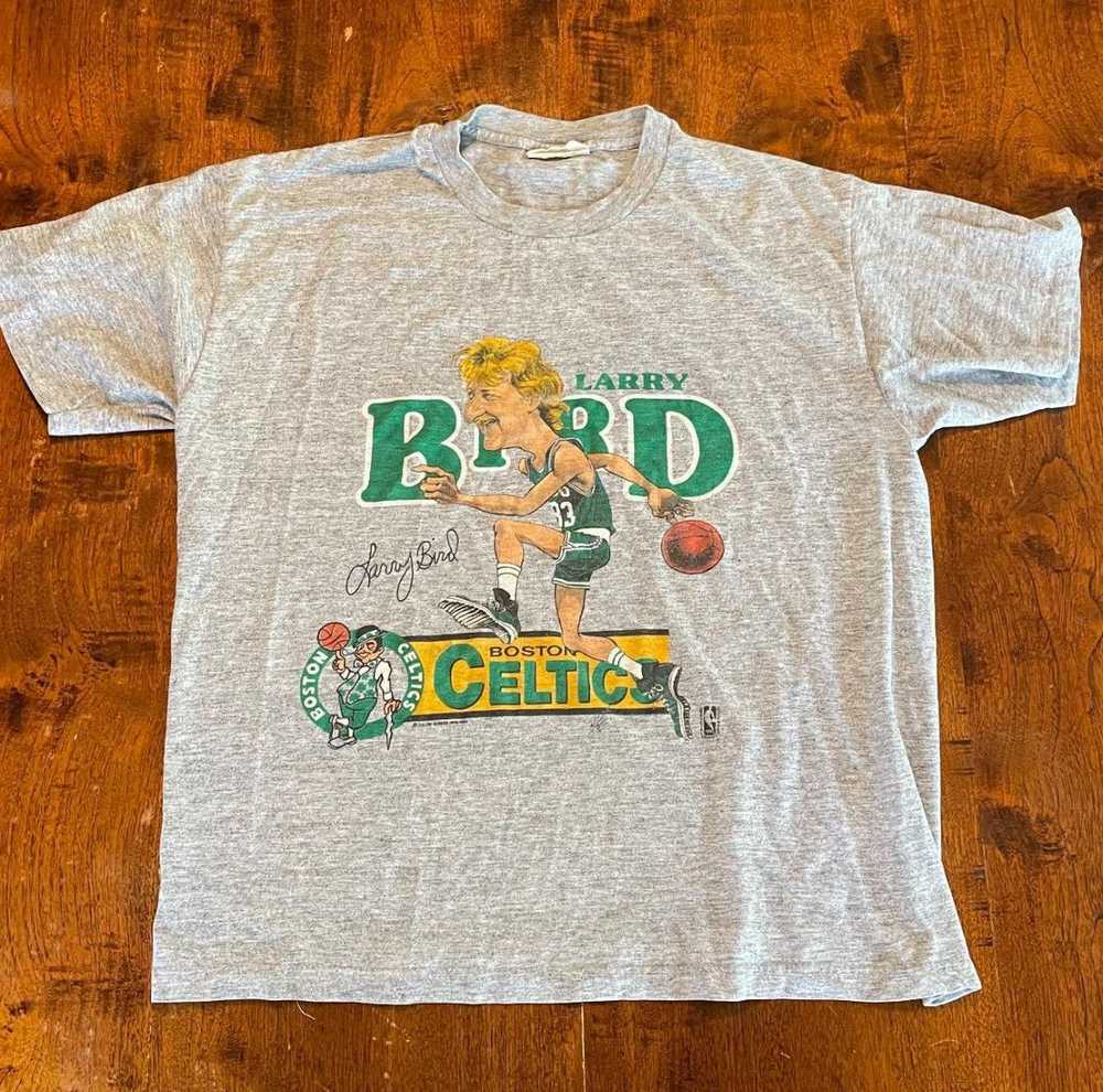 Salem Sportswear Larry Bird Boston Celtics Tee - image 2