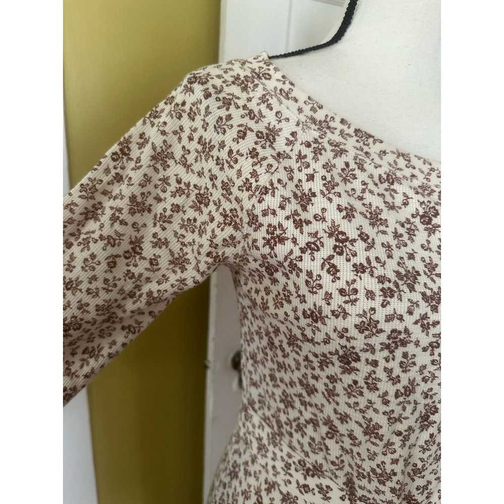 Polo Ralph Lauren Cotton Midi Dress Ditsy Brown F… - image 7